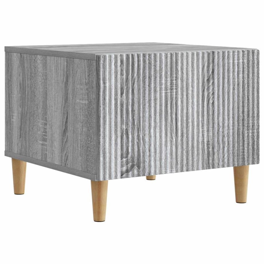 vidaXL Salontafel met lade Grijs sonoma 49 x 50 x 40 cm Bewerkt hout afbeelding 1