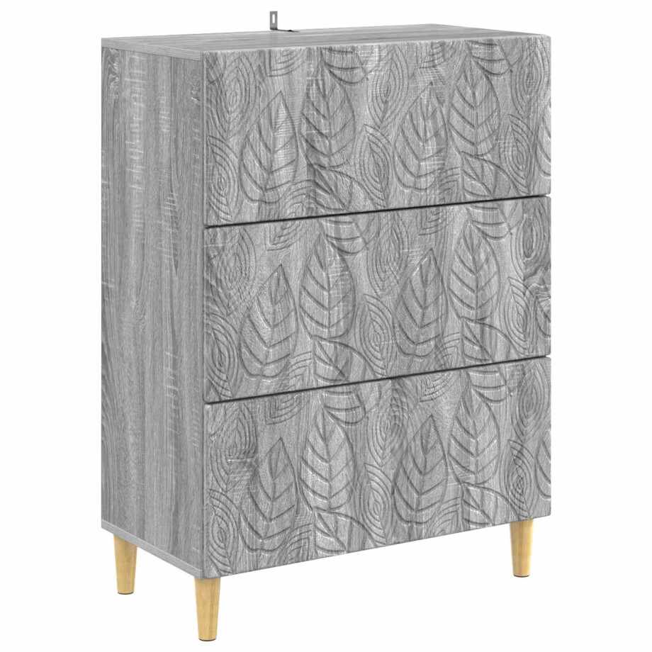 vidaXL Ladenkast Grijs Sonoma 66 x 34,5 x 90 cm Bewerkt hout afbeelding 1