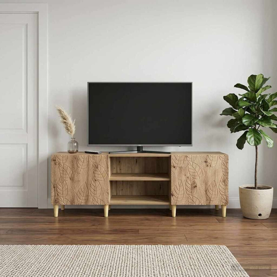 vidaXL TV-kast 150 x 31 x 50 cm Artisanaal eiken Bewerkt hout vidaXL TV-kast 150 x 31 x 50 cm Artisanaal eiken Bewerkt hout afbeelding 1