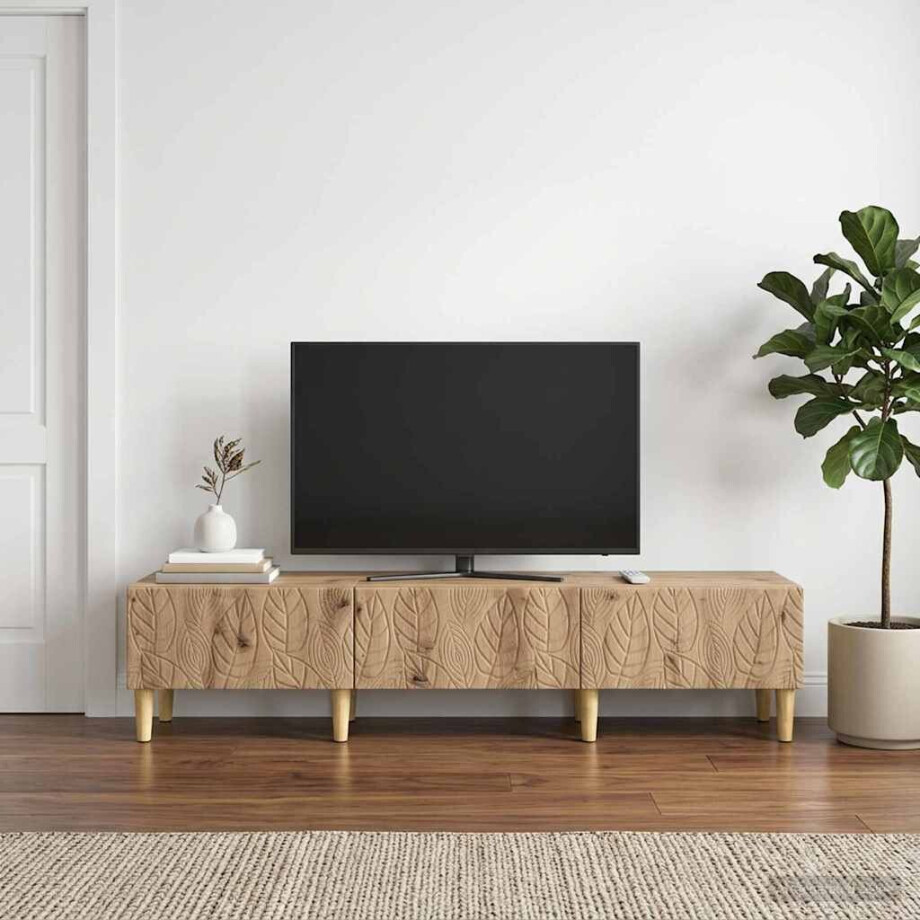 vidaXL TV-kast 147 x 34,5 x 30 cm Artisanaal eiken Bewerkt hout vidaXL TV-kast 147 x 34,5 x 30 cm Artisanaal eiken Bewerkt hout afbeelding 1