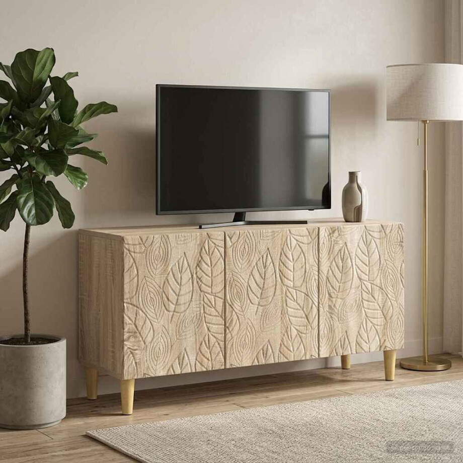 vidaXL TV-kast 99 x 34,5 x 50 cm Sonoma Eiken Bewerkt hout afbeelding 1