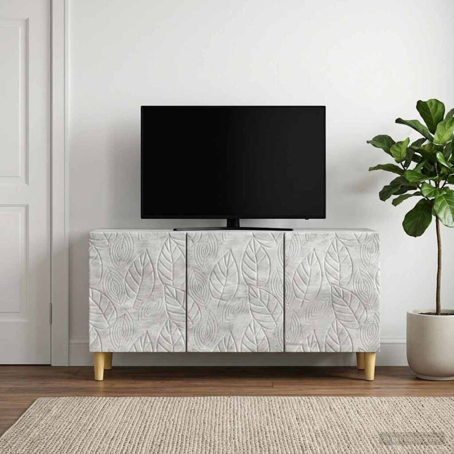 vidaXL TV-kast 99 x 34,5 x 50 cm Betongrijs Bewerkt hout vidaXL TV-kast 99 x 34,5 x 50 cm Betongrijs Bewerkt hout afbeelding 1