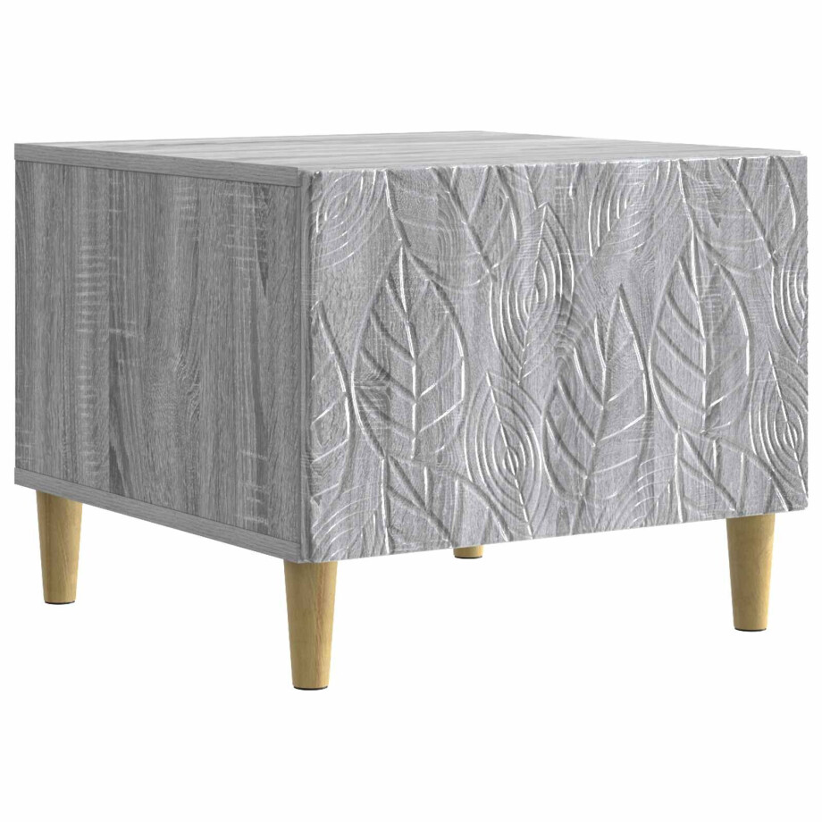 vidaXL Salontafel Grijs Sonoma 50 x 49 x 40 cm Bewerkt hout afbeelding 1
