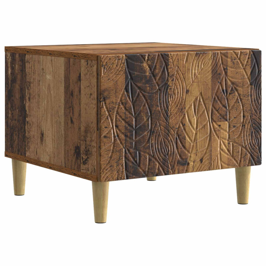 vidaXL Salontafel Oud hout 50 x 49 x 40 cm Bewerkt hout vidaXL Salontafel Oud hout 50 x 49 x 40 cm Bewerkt hout afbeelding 1