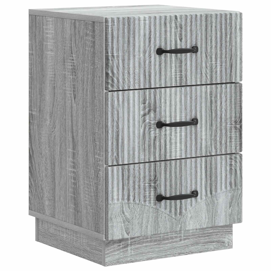 vidaXL Nachtkastje Grijs sonoma 43 x 41 x 63,5 cm Bewerkt hout afbeelding 1