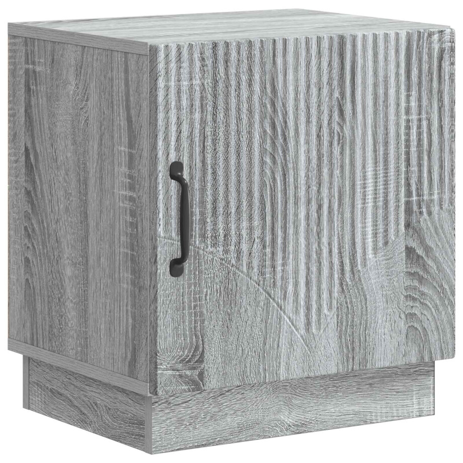 vidaXL Nachtkastje Grijs Sonoma 43 x 34,5 x 47 cm Bewerkt hout afbeelding 1