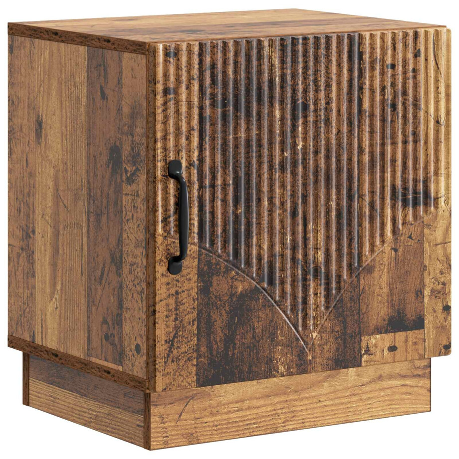 vidaXL Nachtkastje Oud hout 43 x 34,5 x 47 cm Bewerkt hout vidaXL Nachtkastje Oud hout 43 x 34,5 x 47 cm Bewerkt hout afbeelding 1