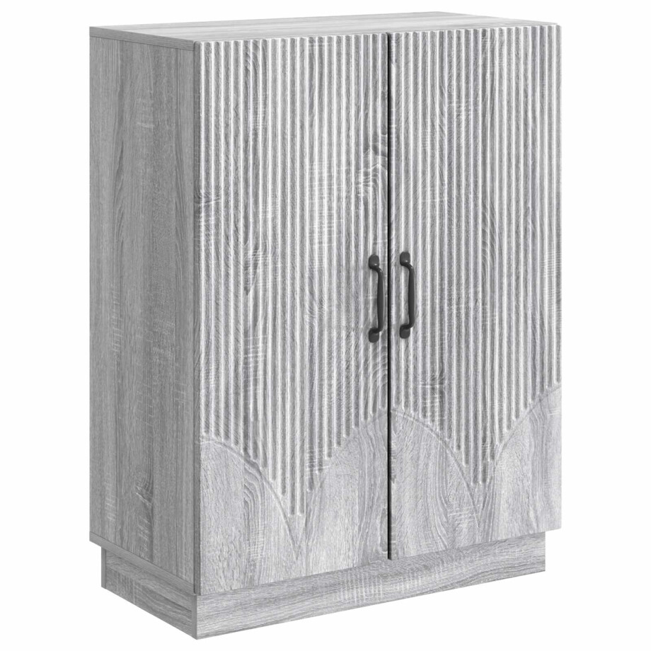 vidaXL Dressoir Grijs sonoma 66 x 34,5 x 87 cm Bewerkt hout afbeelding 1
