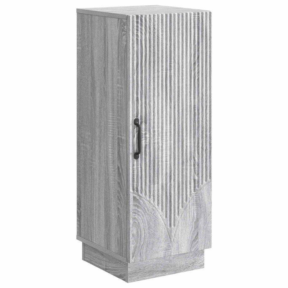 vidaXL Dressoir Grijs sonoma 33 x 34,5 x 87 cm Bewerkt hout afbeelding 1