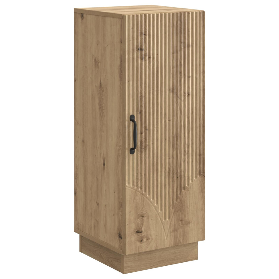 vidaXL Dressoir Artisanaal eiken 33 x 34,5 x 87 cm Bewerkt hout afbeelding 1