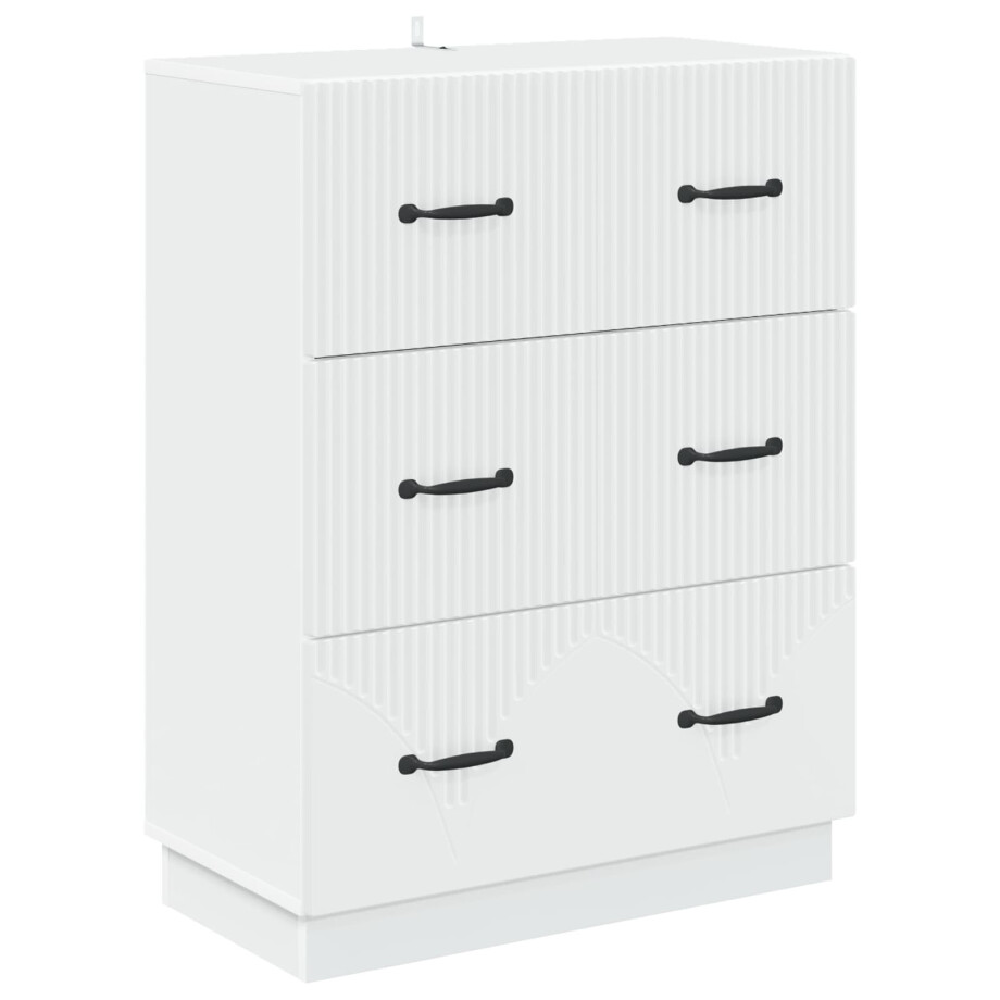vidaXL Ladenkast Wit 66 x 34,5 x 87 cm Bewerkt hout afbeelding 1