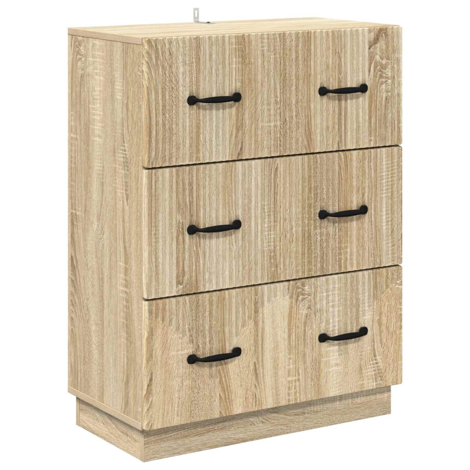 vidaXL Ladenkast Sonoma Eiken 66 x 34,5 x 87 cm Bewerkt hout afbeelding 1