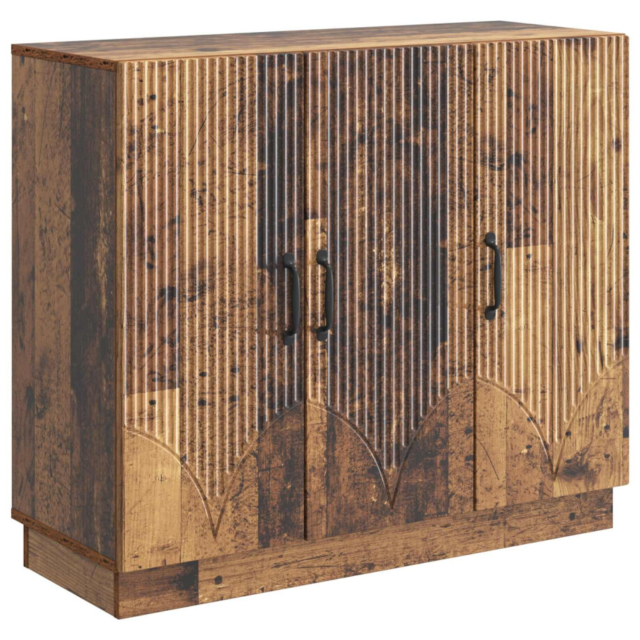 vidaXL Dressoir Oud hout 89 x 34,5 x 77 cm Bewerkt hout vidaXL Dressoir Oud hout 89 x 34,5 x 77 cm Bewerkt hout afbeelding 1