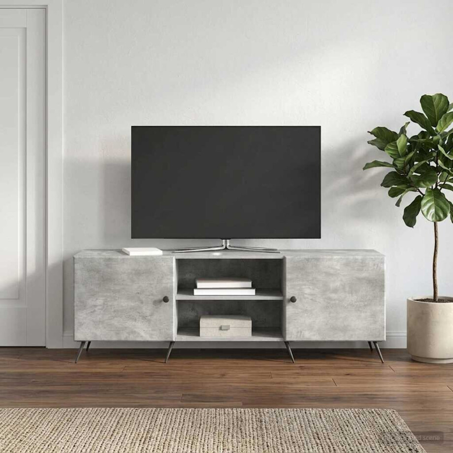 vidaXL TV-kast Betongrijs 150 x 31 x 50 cm Bewerkt hout vidaXL TV-kast Betongrijs 150 x 31 x 50 cm Bewerkt hout afbeelding 1