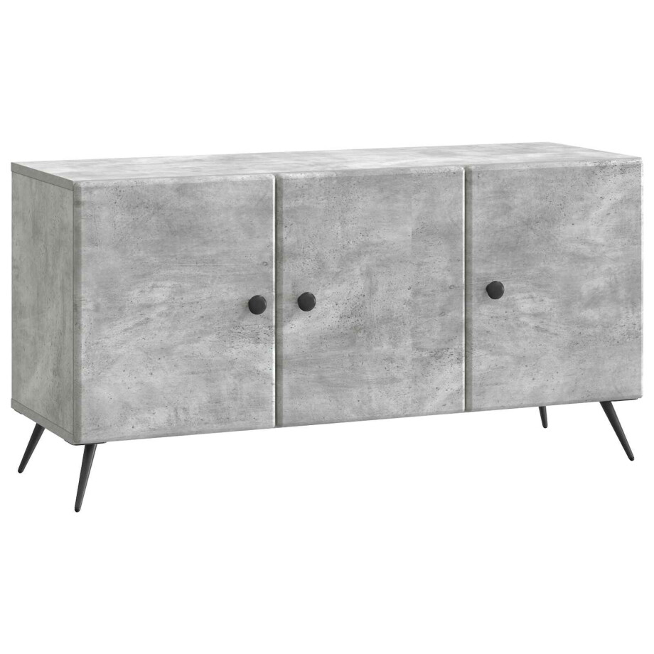 vidaXL TV-kast Betongrijs 99 x 34,5 x 50 cm Bewerkt hout afbeelding 1