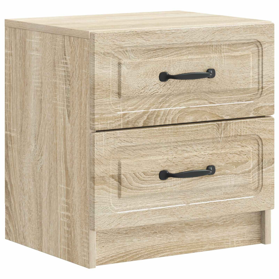 vidaXL Nachtkastje Sonoma Eiken 43 x 34,5 x 44,5 cm Bewerkt hout vidaXL Nachtkastje Sonoma Eiken 43 x 34,5 x 44,5 cm Bewerkt hout afbeelding 1