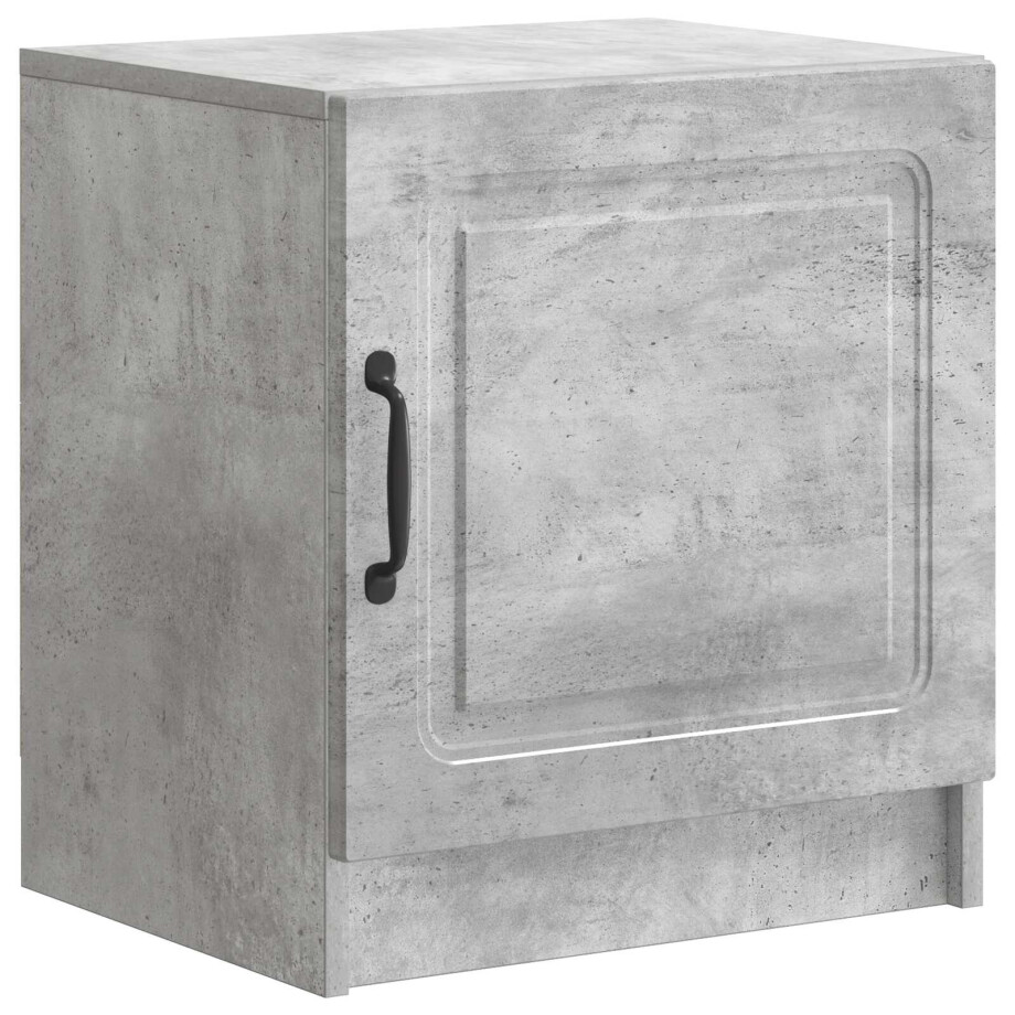 vidaXL Nachtkastje Betongrijs 43 x 34,5 x 47 cm Bewerkt hout afbeelding 1
