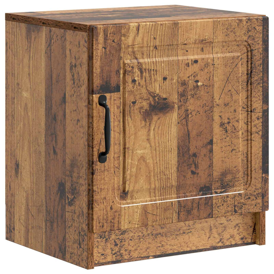 vidaXL Nachtkastje Oud hout 43 x 34,5 x 47 cm Bewerkt hout vidaXL Nachtkastje Oud hout 43 x 34,5 x 47 cm Bewerkt hout afbeelding 1