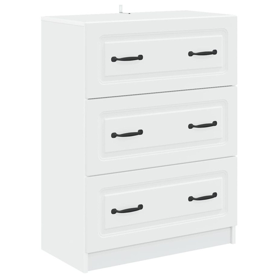vidaXL Ladenkast Wit 66 x 34,5 x 87 cm Bewerkt hout afbeelding 1