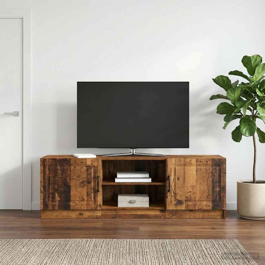 vidaXL TV-kast Oud hout 150 x 31 x 47 cm Bewerkt hout vidaXL TV-kast Oud hout 150 x 31 x 47 cm Bewerkt hout afbeelding 1