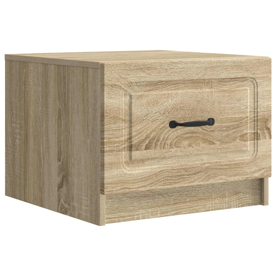 vidaXL Salontafel met lade Sonoma Eiken 49 x 50 x 37 cm Bewerkt hout afbeelding 1