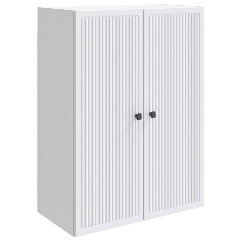 vidaXL Wandkast Wit 66 x 34,5 x 90 cm Bewerkt hout afbeelding 1