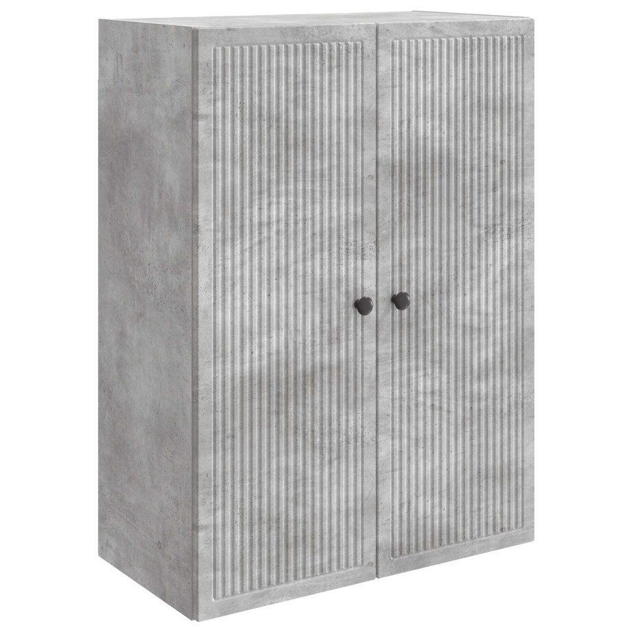 vidaXL Wandkast Betongrijs 66 x 34,5 x 90 cm Bewerkt hout vidaXL Wandkast Betongrijs 66 x 34,5 x 90 cm Bewerkt hout afbeelding 1