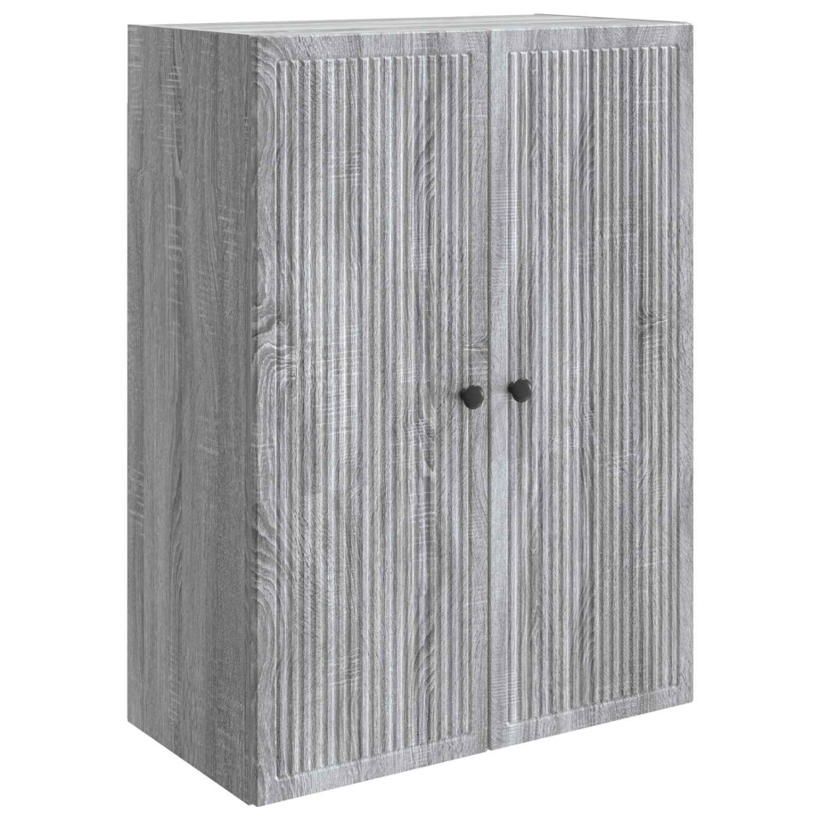 vidaXL Wandkast Grijs Sonoma 66 x 34,5 x 90 cm Bewerkt hout vidaXL Wandkast Grijs Sonoma 66 x 34,5 x 90 cm Bewerkt hout afbeelding 1