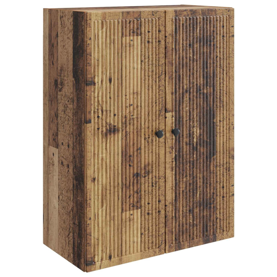 vidaXL Wandkast Oud hout 66 x 34,5 x 90 cm Bewerkt hout afbeelding 1
