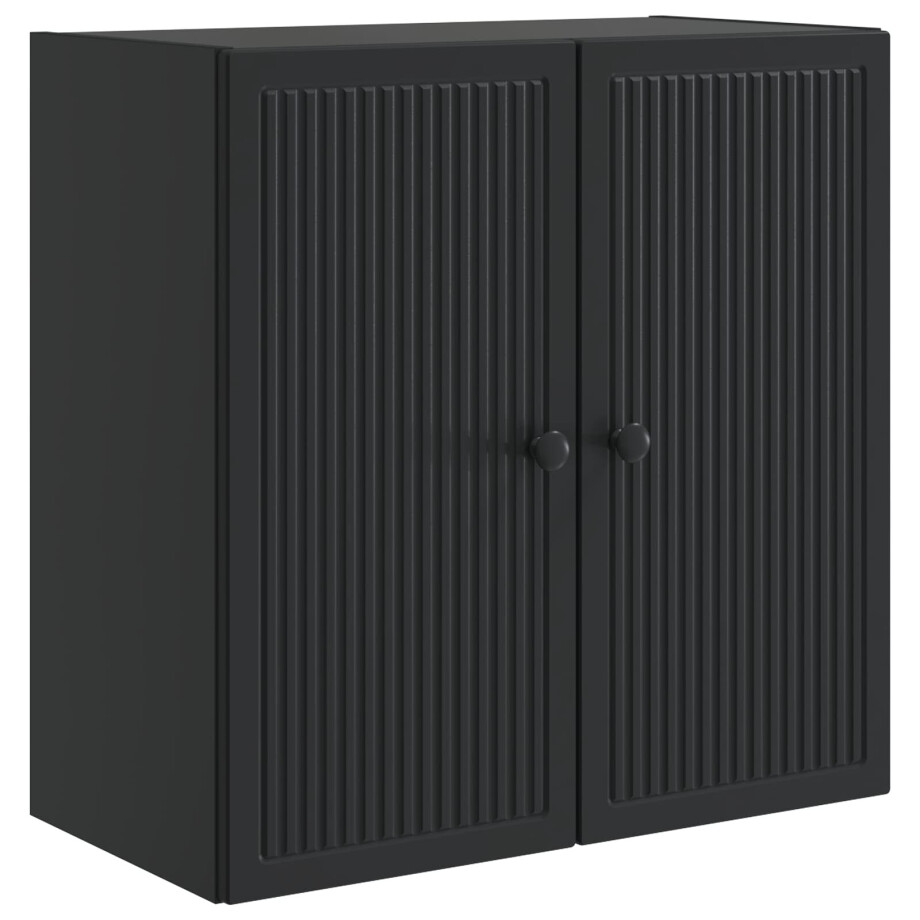 vidaXL Wandkast Zwart 59 x 31 x 60 cm Bewerkt hout afbeelding 1