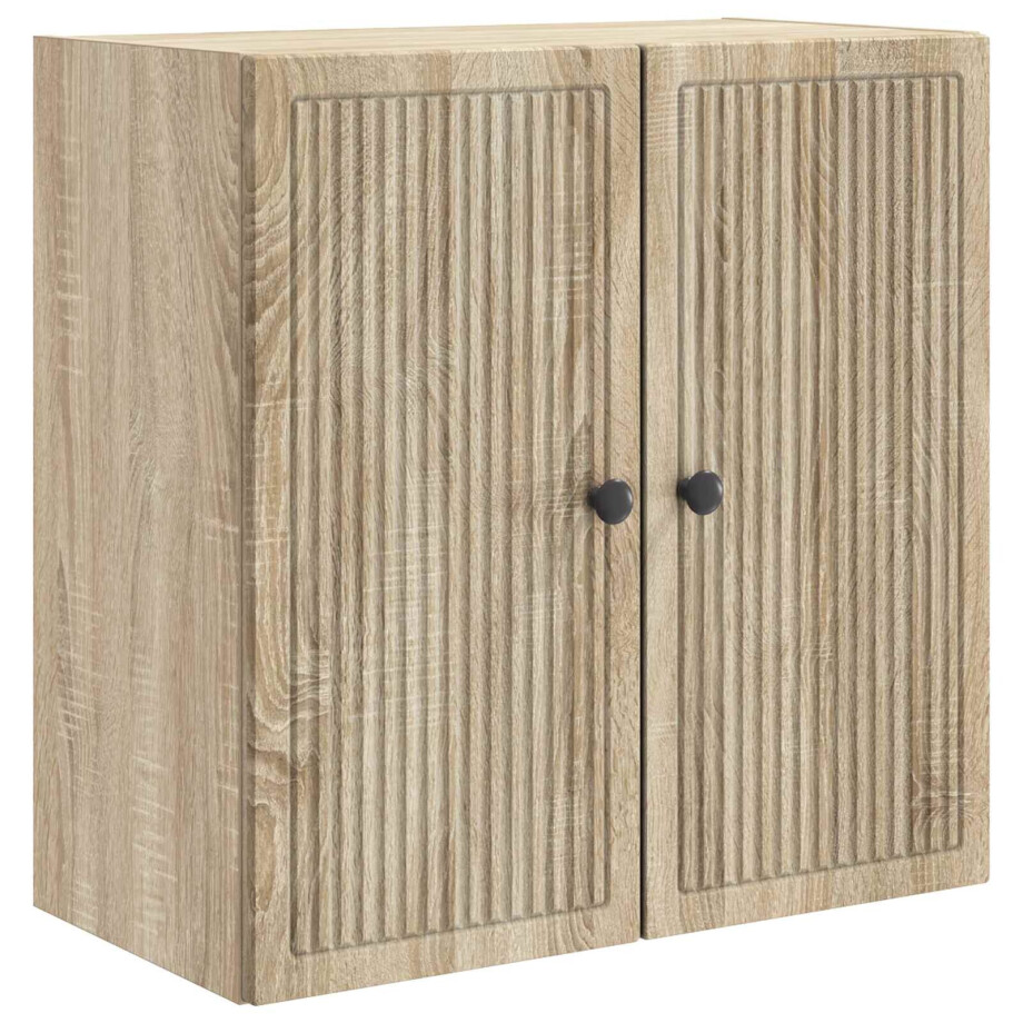 vidaXL Wandkast Sonoma Eiken 59 x 31 x 60 cm Bewerkt hout afbeelding 1
