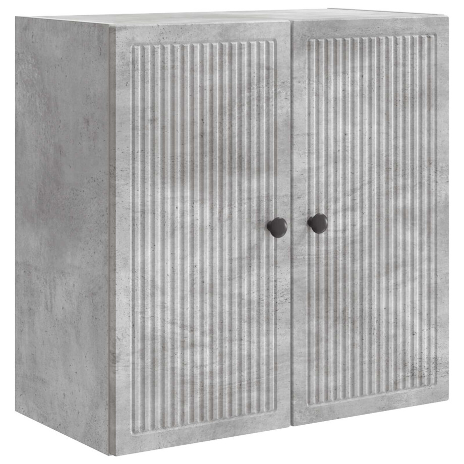 vidaXL Wandkast Betongrijs 59 x 31 x 60 cm Bewerkt hout vidaXL Wandkast Betongrijs 59 x 31 x 60 cm Bewerkt hout afbeelding 1