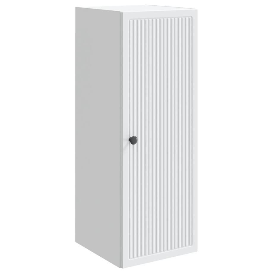 vidaXL Wandkast Wit 33 x 34,5 x 90 cm Bewerkt hout afbeelding 1