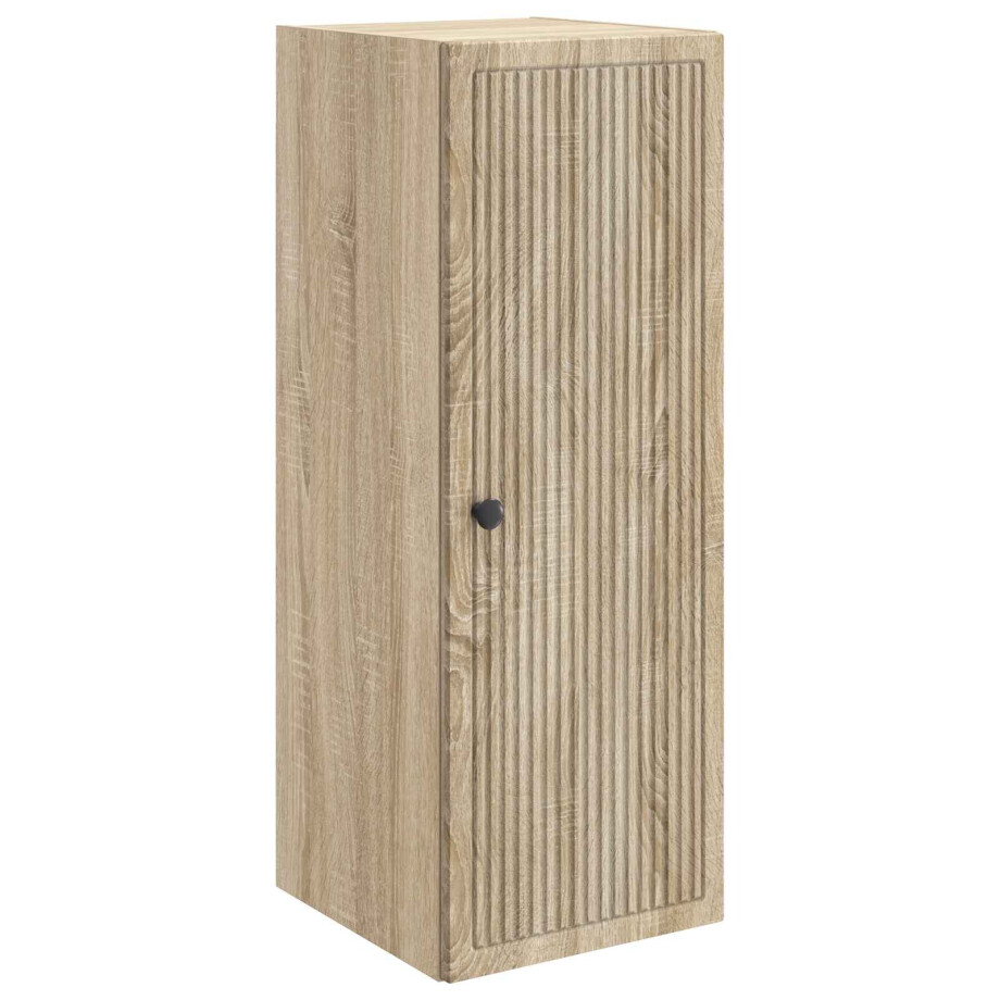 vidaXL Wandkast Sonoma Eiken 33 x 34,5 x 90 cm Bewerkt hout afbeelding 1