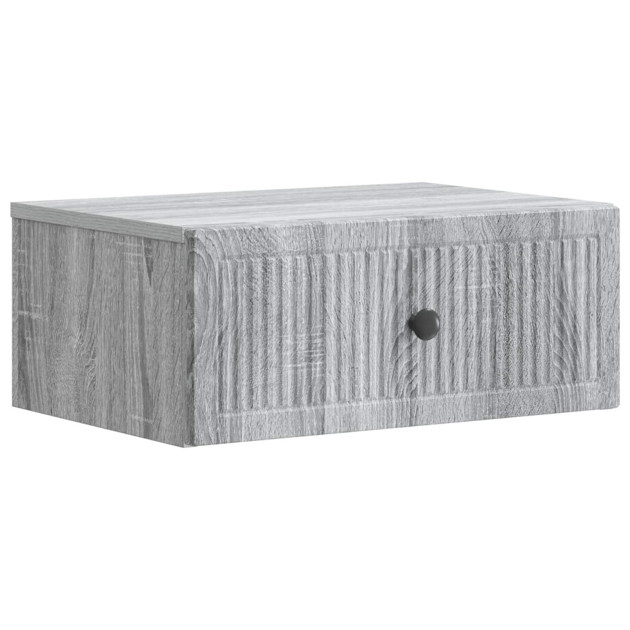 vidaXL Nachtkastje Grijs sonoma 49 x 34,5 x 20 cm Bewerkt hout afbeelding 1