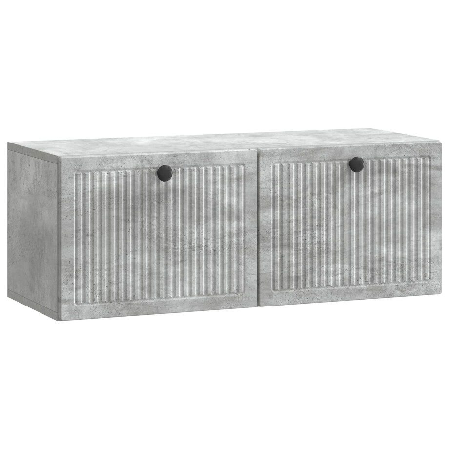 vidaXL Wandbeugel TV-kast Betongrijs 78,5 x 31 x 30 cm Bewerkt hout vidaXL Wandbeugel TV-kast Betongrijs 78,5 x 31 x 30 cm Bewerkt hout afbeelding 1