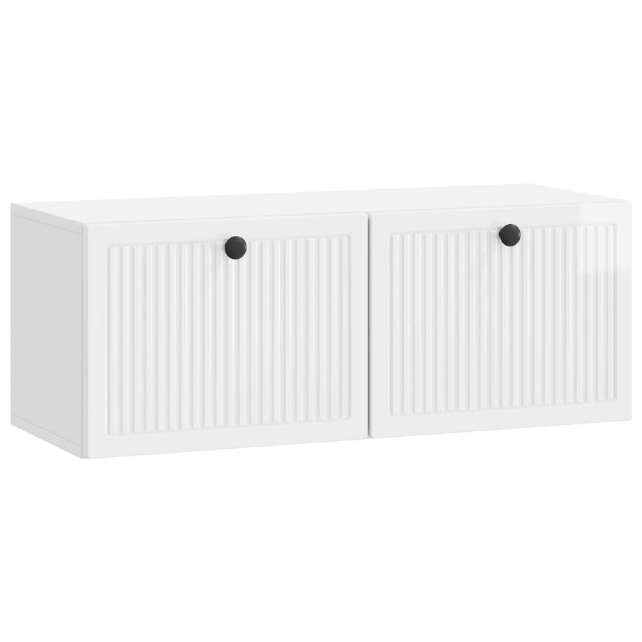 vidaXL Wandbeugel TV-kast Hoogglans Wit 78,5 x 31 x 30 cm Bewerkt hout vidaXL Wandbeugel TV-kast Hoogglans Wit 78,5 x 31 x 30 cm Bewerkt hout afbeelding 1
