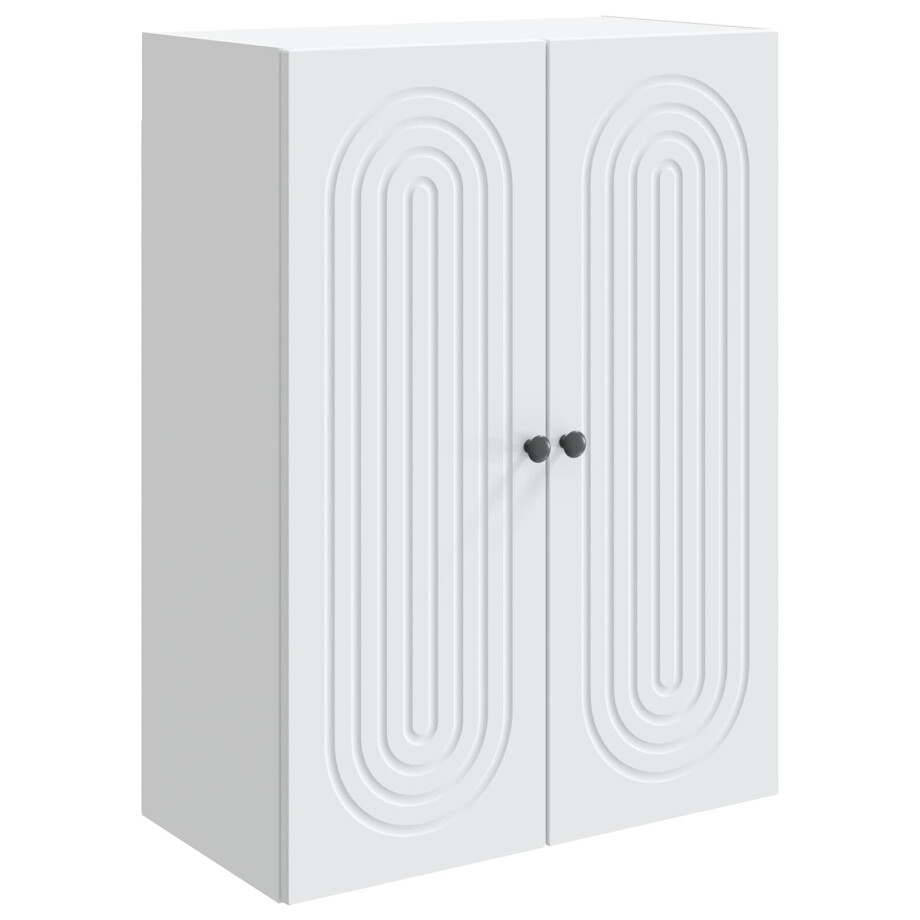 vidaXL Wandkast Wit 66 x 34,5 x 90 cm Bewerkt hout afbeelding 1