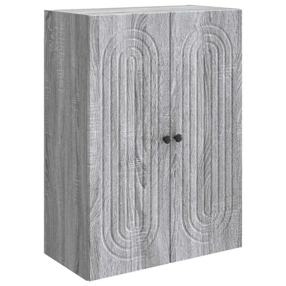 vidaXL Wandkast Grijs Sonoma 66 x 34,5 x 90 cm Bewerkt hout vidaXL Wandkast Grijs Sonoma 66 x 34,5 x 90 cm Bewerkt hout afbeelding 1