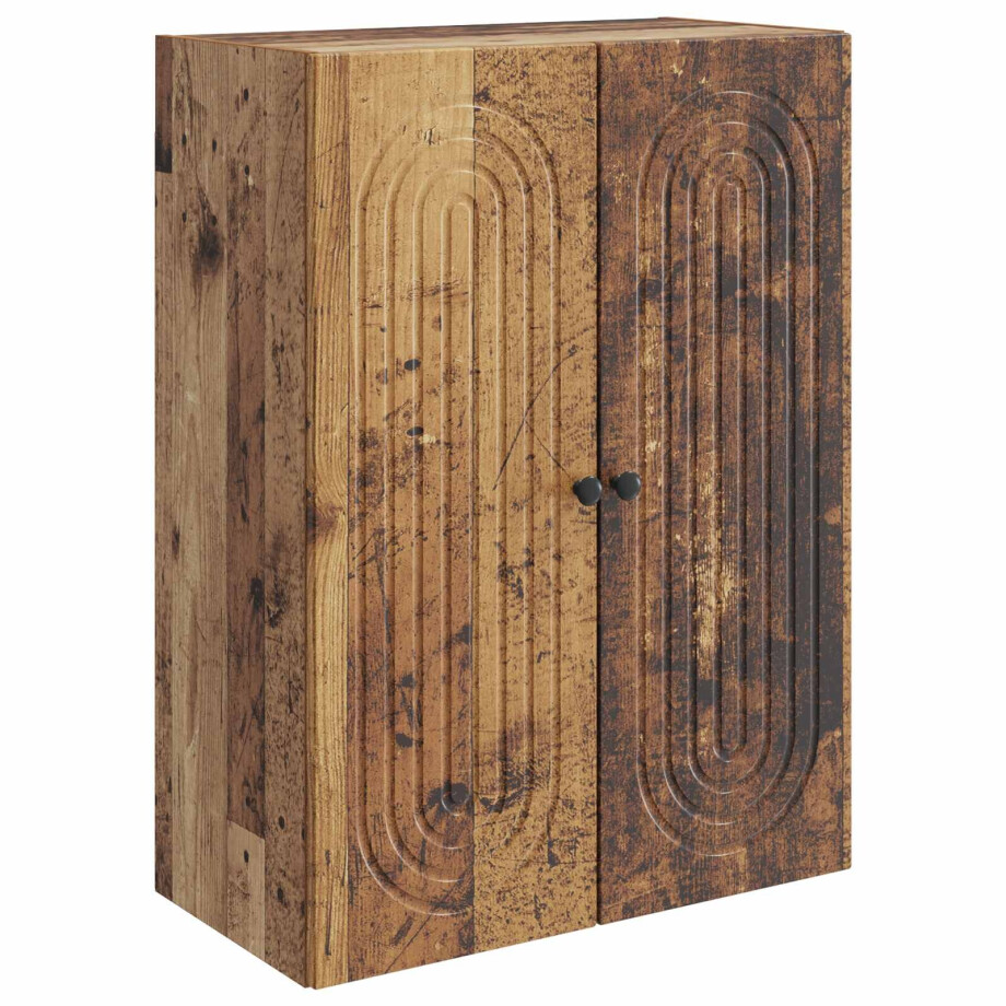 vidaXL Wandkast Oud hout 66 x 34,5 x 90 cm Bewerkt hout afbeelding 1