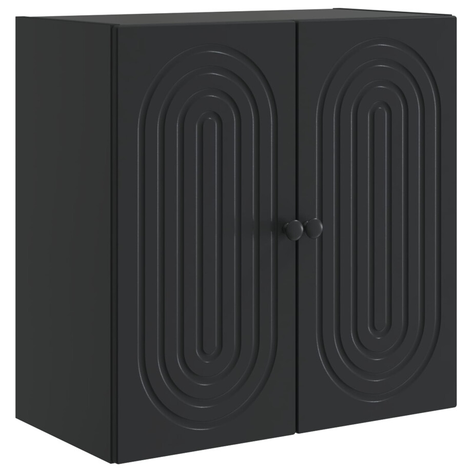 vidaXL Wandkast Zwart 59 x 31 x 60 cm Bewerkt hout afbeelding 1