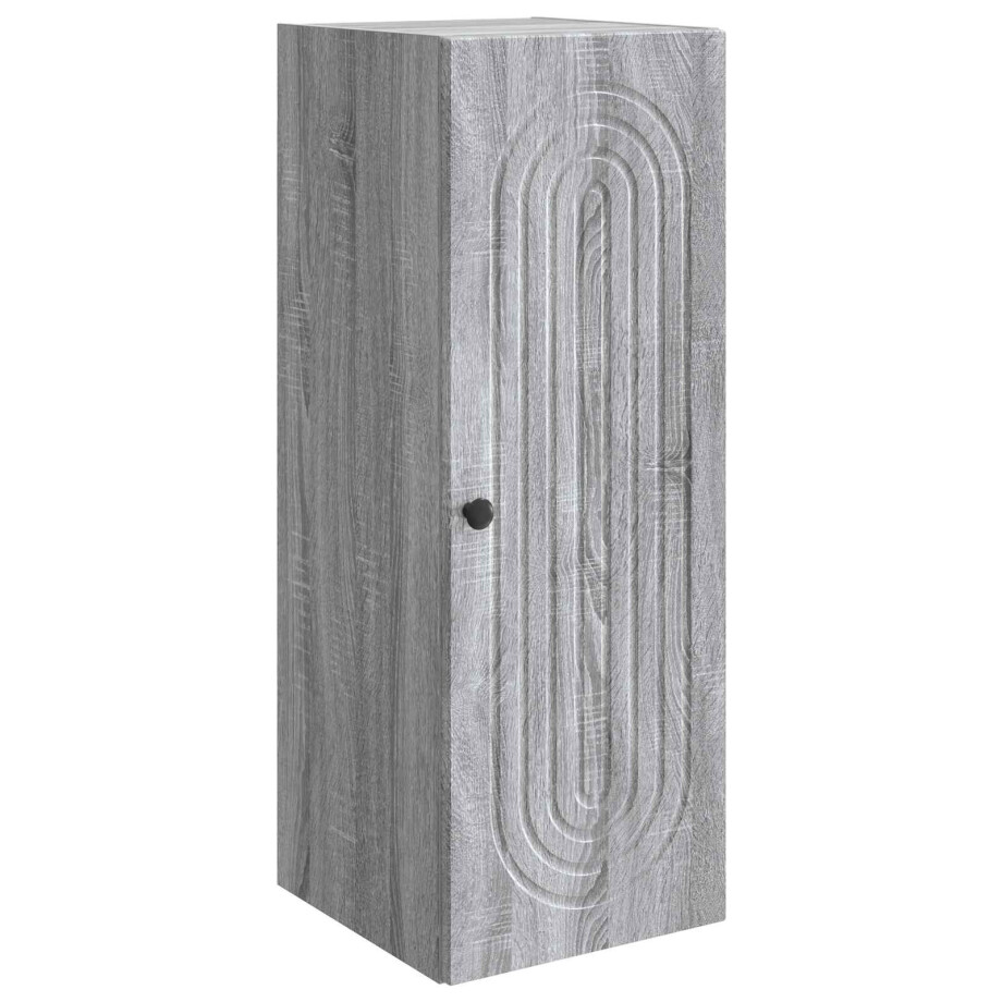 vidaXL Wandkast Grijs Sonoma 33 x 34,5 x 90 cm Bewerkt hout vidaXL Wandkast Grijs Sonoma 33 x 34,5 x 90 cm Bewerkt hout afbeelding 1