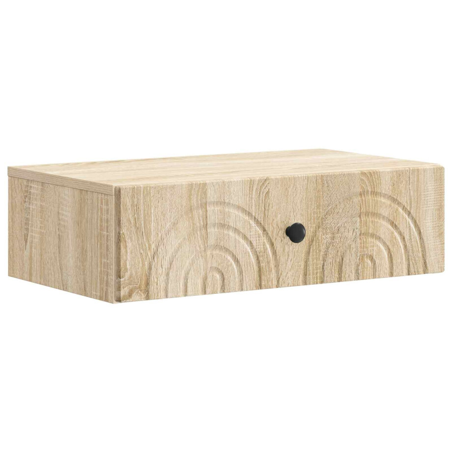 vidaXL Wandmontage Zijtafel Sonoma Eiken 59 x 34,5 x 17 cm vidaXL Wandmontage Zijtafel Sonoma Eiken 59 x 34,5 x 17 cm afbeelding 1