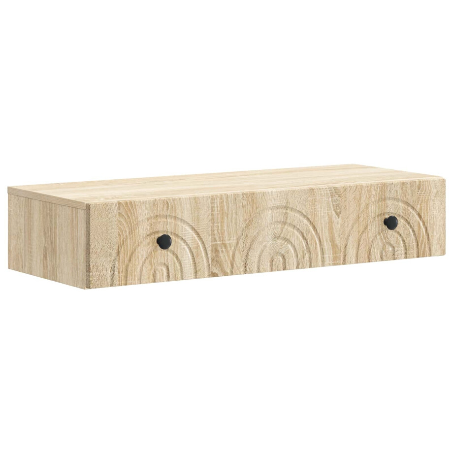 vidaXL Wandmontage Zijtafel Sonoma Eiken 87,5 x 34,5 x 17 cm vidaXL Wandmontage Zijtafel Sonoma Eiken 87,5 x 34,5 x 17 cm afbeelding 1