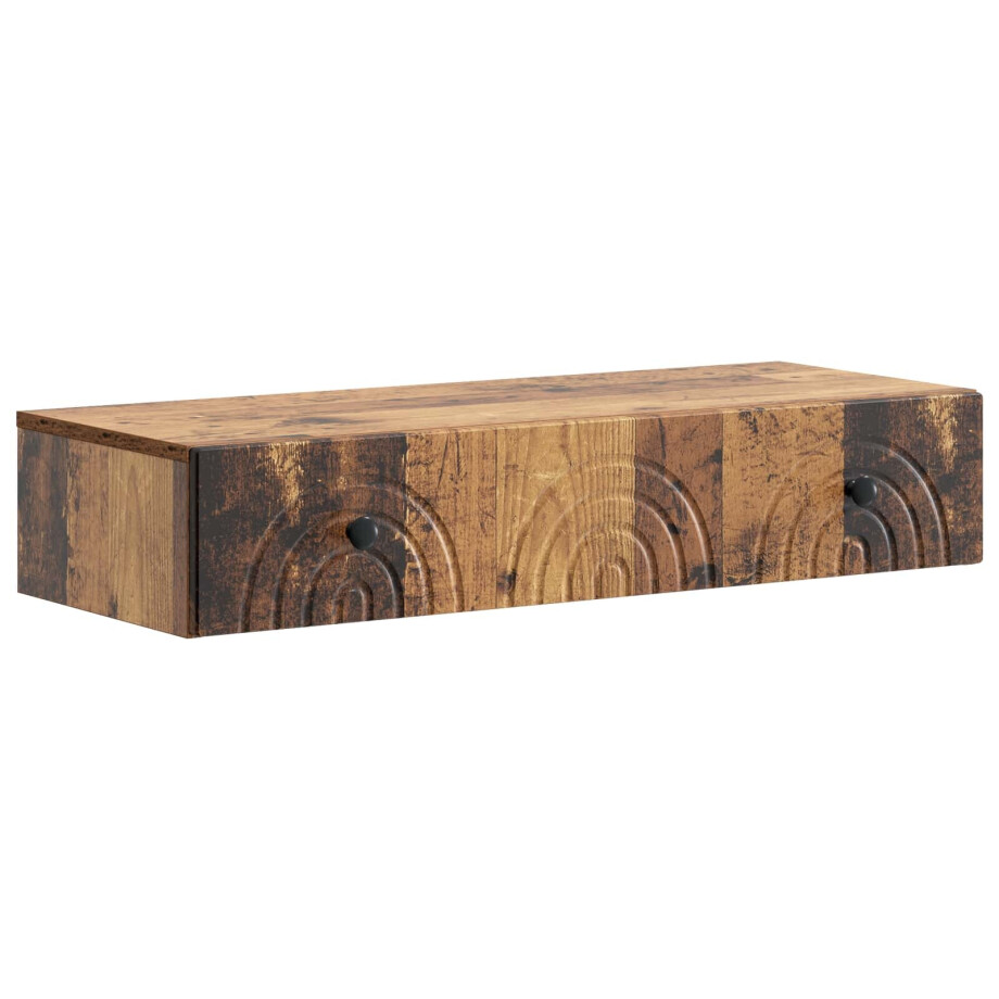 vidaXL Wandmontage Zijtafel Oud hout 87,5 x 34,5 x 17 cm Bewerkt hout vidaXL Wandmontage Zijtafel Oud hout 87,5 x 34,5 x 17 cm Bewerkt hout afbeelding 1
