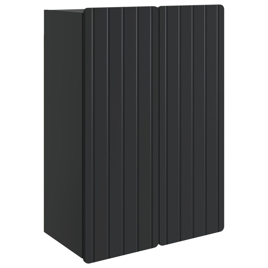 vidaXL Wandkast Zwart 66 x 34,5 x 92 cm Bewerkt hout vidaXL Wandkast Zwart 66 x 34,5 x 92 cm Bewerkt hout afbeelding 1