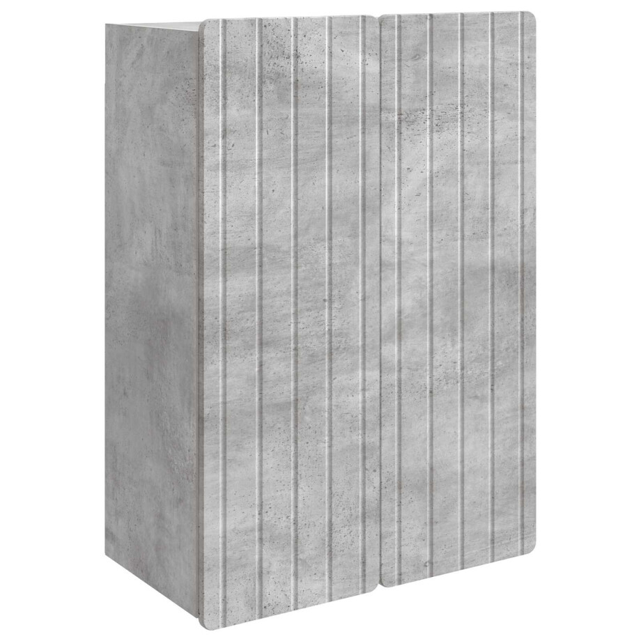 vidaXL Wandkast Betongrijs 66 x 34,5 x 92 cm Bewerkt hout vidaXL Wandkast Betongrijs 66 x 34,5 x 92 cm Bewerkt hout afbeelding 1