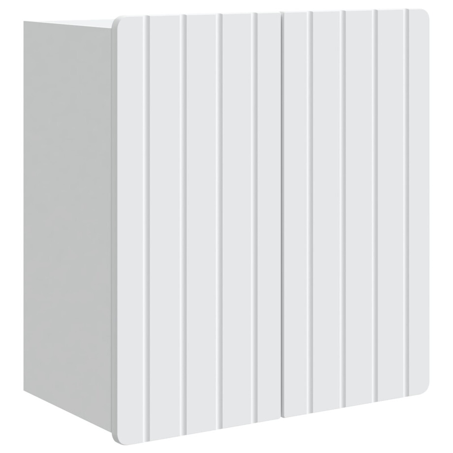 vidaXL Wandkast Wit 59 x 31 x 64 cm Bewerkt hout afbeelding 1