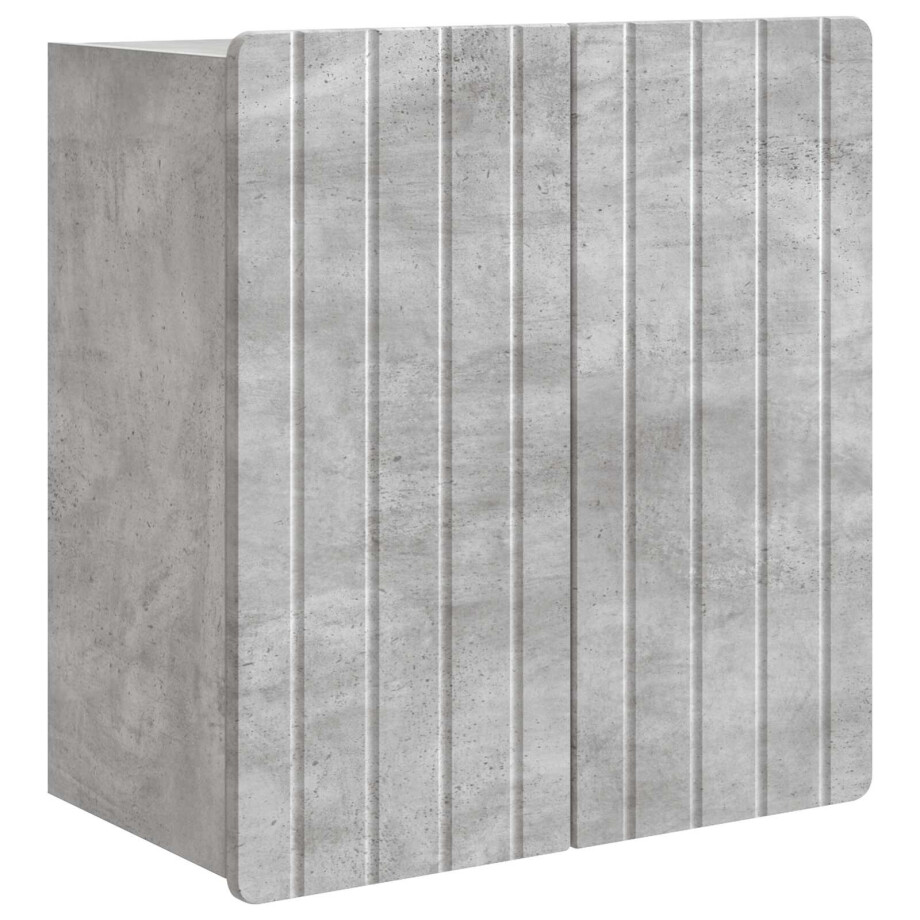 vidaXL Wandkast Betongrijs 59 x 31 x 64 cm Bewerkt hout vidaXL Wandkast Betongrijs 59 x 31 x 64 cm Bewerkt hout afbeelding 1