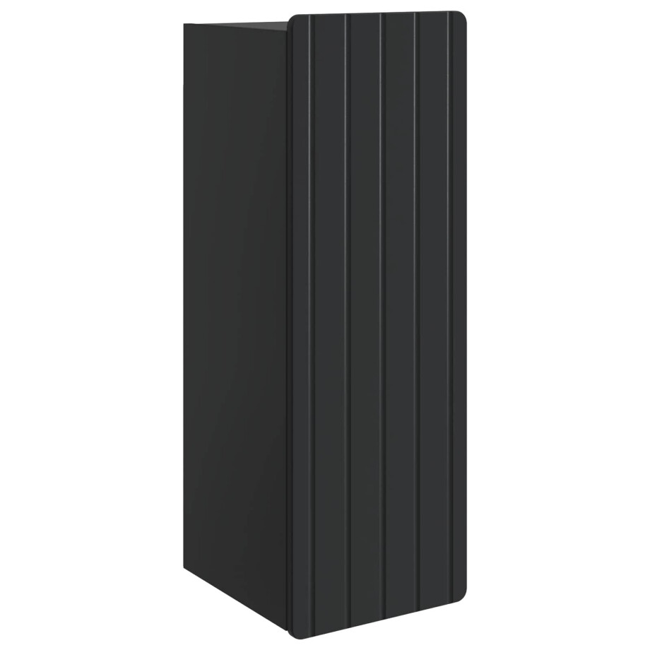 vidaXL Wandkast Zwart 33 x 34,5 x 94 cm Bewerkt hout afbeelding 1